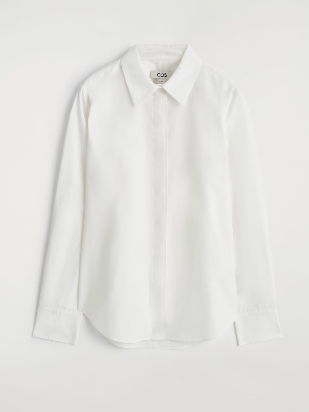 COS White Tailored Cotton Shirt - Picture 10 of 11